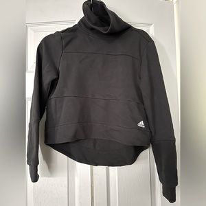 Adidas Black Turtleneck High Low Sweater | XS